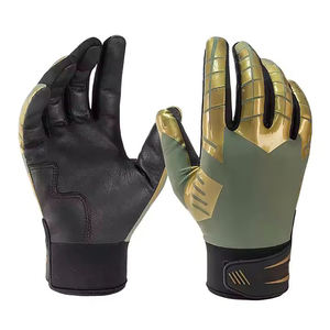 Gants de frappeur de baseball et de softball en cuir véritable de haute qualité Gants en cuir synthétique respirant en vente - Product Image 1