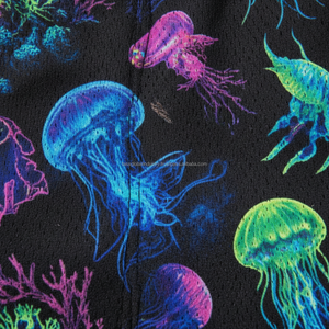 Pantalones Cortos de Malla para Hombre al por Mayor, Transpirables, OEM, con Estampado de Guerrero Samurái, Arte de la Cultura Japonesa, Pantalones Cortos de Hip Hop de Verano - Product Image 6