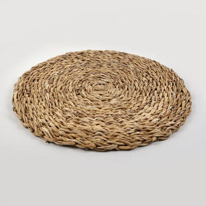 แผ่นรองจานขายส่งพร้อมโลโก้ ราคาถูก แผ่นรองจานสานมือ แผ่นรองจานจากหญ้าทะเล - Product Image 1