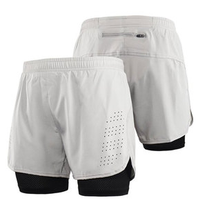 Short de course 2 en 1 pour homme, Short de gymnastique athlétique léger de 7 pouces avec doublure de Compression - Product Image 5
