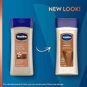 <b>Vaseline</b> Intensive Care <b>Cocoa</b> Radiant For Glowing Skin 3Count Body Gel Oil Made with Pure <b>Cocoa</b> Butter + Replenishing Oils 6.8oz - Product Image 6