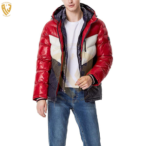 Custom Made Men's Winter <b>Jacket</b> with Stand Collar <b>Waterproof</b> <b>Padded</b> Quilted Canvas Custom Logo Outdoor Puffer <b>Jacket</b> - Product Image 2