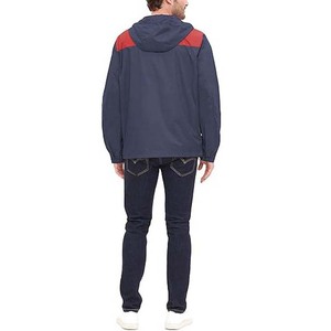 High Street hommes vêtements coupe-vent vestes extérieur léger manteau de pluie fermeture éclair à capuche hiver Polyester vestes hommes 450g - Product Image 2