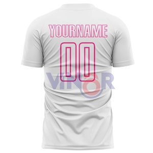 เสื้อฟุตบอลผู้ชายคุณภาพสูงแบบสั่งทำ ดีไซน์ใหม่ พิมพ์ลายดิจิทัล ผ้าโพลีเอสเตอร์ 100% ระบายอากาศดี ขายส่งราคาถูก รับผลิตแบบ OEM ODM - Product Image 3