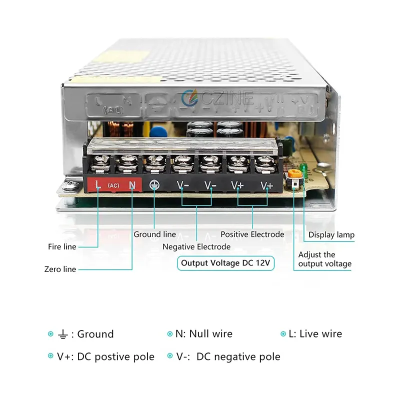 Fonte de alimentação led transformadora, comutação da fonte de alimentação 110v/220v to 5v 12v 24v 48v fonte de alimentação led cctv/adaptador de alimentação de fonte ca para dc