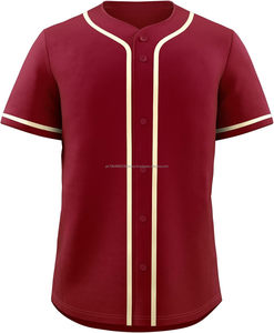 Camiseta de béisbol personalizada al por mayor, sublimación, ropa deportiva de equipo personalizada duradera transpirable elegante, entrenamiento juvenil - Product Image 1