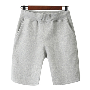 Mezcla de rizo francés sólido 100% algodón gimnasio deportes pantalones cortos XS tamaño cintura elástica Vintage bordado parches para ejercicio al aire libre - Product Image 1