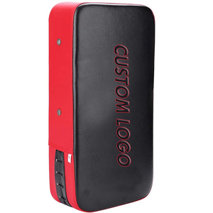 เป้าซ้อมมวยหนัง PVC สีแดงดำ ปรับได้ พร้อมโลโก้ของตัวเอง สำหรับฝึกซ้อมศิลปะการต่อสู้ - Product Image 1