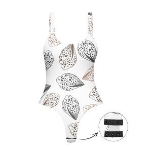 Popolari conchiglie hawaiane stampate su richiesta costumi da bagno taglie forti tuta staccabile inguinale per la personalizzazione comoda delle donne - Product Image 3