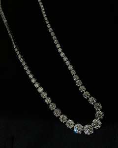 Cadena Cubana de Plata S925 con Incrustaciones de Diamantes Simulados VVS, Estilo Hip Hop, 3 Filas, 14mm 16mm 18mm 20mm, 100g - Product Image 4