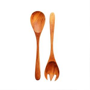 Servidores de ensalada Set 2 Mango Wood WOODEN SALAD SERVER SET DE 2 ARTÍCULO DE COCINA ÚNICO HECHO A MANO - Product Image 5