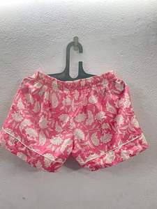 Femmes 100% coton été décontracté feuille verte imprimé fleuri Shorts léger respirant maillots de bain pour le Style de vacances tropicales - Product Image 5