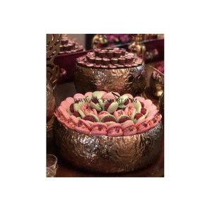 Decoración de mesa metálica pulida en oro de calidad de lujo, cuenco de Chocolate, diseñador estándar, decoración de Hotel y hogar, Chocolate de lujo - Product Image 4