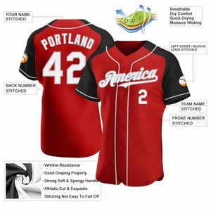 Venta al por Mayor de Camisetas de Béisbol de Malla 100% Poliéster de Alta Calidad, Bordado Personalizado, Impresión por Sublimación, Impresión Digital, Impermeables - Product Image 2