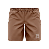 Pantalones cortos deportivos atléticos de alta calidad para hombre, tela de lana tejida de malla transpirable de talla grande, Cintura elástica de Color sólido, servicio OEM
