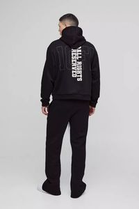 Chándales con capucha de gran tamaño para hombre personalizados, ropa informal, chándal transpirable y cómodo para hombre - Product Image 2