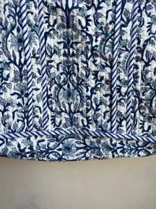 Bolso grande de algodón estampado a mano, bolso floral reversible, ecológico, uso diario, compras, estilo Jhola, bolso de mujer estampado acolchado - Product Image 4