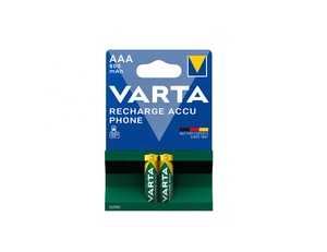 VARTA Batería Accu Teléfono AAA 1,2 V 800 mAh Ni-MH Recargable BL2 4008496330867 - Product Image 1
