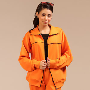 Vêtement de sport d'extérieur d'automne à séchage rapide, à blocs de couleur tendance, léger, respirant, ample, veste de course à pied, veste de fitness, vente en gros - Product Image 1