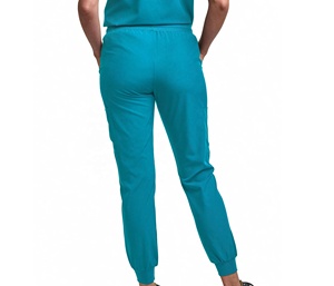 ชุดยูนิฟอร์มแพทย์หญิงคุณภาพสูงแบบสั่งทำพิเศษสำหรับชายและหญิง ชุดสครับพยาบาลคอโอแบบมีซิป ชุดสครับแบบยูนิเซ็กซ์พร้อมปักโลโก้ตามสั่ง - Product Image 1