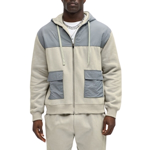 Ensemble de vêtements de sport coupe-vent 2 pièces respirant imprimé Colorblock Survêtement décontracté de couleur unie pour adultes Écologique pour le printemps - Product Image 1