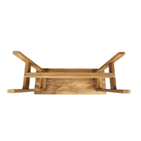 Banc pliable Gubuk Bali en bois massif, design minimaliste moderne, démontable, écologique, pour chambre à coucher, salon, hôtel