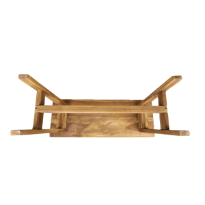 Banco Plegable Moderno Minimalista de Teca Gubuk Bali, Diseño Desmontable Mediano, Muebles Ecológicos para Dormitorio - Product Image 4