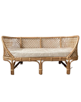 Bestes Modell natürliches Rattan-Sofa Couch eleganten Stil für Wohnzimmer und Hotel Restaurant Kaffee handgefertigt aus Vietnam SF09