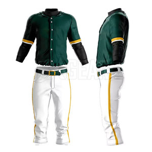 Uniforme de béisbol personalizado con tela transpirable de secado rápido que incluye logotipo personalizado para hombres - Product Image 2