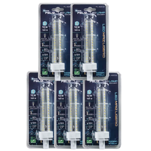 Lámpara Fluorescente de Cristal Residencial, 2 Tubos 2U, Control por Sensor de Luz, DC 12V, Blanco Frío 6500K, Don Feliz - Product Image 1