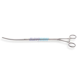 เครื่องมือหนีบหลอดเลือดแบบส่องกล้องผ่าหลังอก ทำจากเหล็กกล้าไร้สนิม ยี่ห้อ DeBakey ขนาด 105 มม. แบบโค้ง ปากหนีบ 2x3 แบบไม่ทำให้เกิดการบาดเจ็บ ขนาดแกน 10 มม. พร้อมระบบ Ratchet ความยาวใช้งาน 28.5 ซม. 15 นิ้ว - Product Image 2
