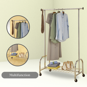 Estante de ropa de uso comercial más vendido para Boutique con ruedas - Product Image 3