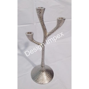 เชิงเทียนโครเมี่ยม2ชั้นสำหรับตกแต่งบ้าน - Product Image 3