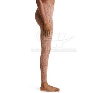 Women's Casual Mid Waist Yoga <b>Leggings</b> Breathable Eco-Friendly Spandex/Polyester Elastic Waist Closure Solid <b>Pattern</b> Latest - Product Image 4