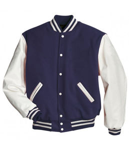 Custom Made Unique Style Varsity Jackets for Men Stand Collar Woolen Fabric Casual CollegeBaseballjacket for men - Product Image 1