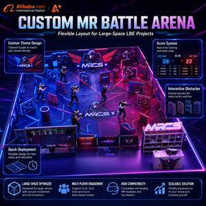 Les joueurs portent le casque MR pour entrer dans un <span class=keywords><strong>monde</strong></span> de bataille en réalité mixte où les mouvements réels et le contenu de jeu <span class=keywords><strong>virtuel</strong></span> sont combinés. - Product Image 6