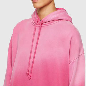 Vente en gros Pull à capuche blanc vintage à épaules tombantes Lavage à l'acide Sweat à capuche vintage en coton épais lavé par teinture - Product Image 4