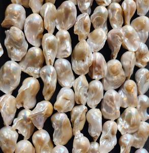 Perles d'eau douce blanches lisses cultivées naturellement en Inde, 8 mm, brins lâches polis, certifiés par un tiers, changement de couleur - Product Image 2