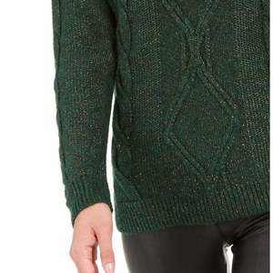 Pull décontracté pour femme Charter Club, à épaules dénudées, orné, à manches longues, vert foncé, taille XX-Large - Product Image 3