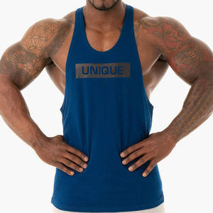 Hot Selling Tank Tops <b>Men's</b> Bodybuilding Custom Logo <b>Man</b> Gym Stringer Wholesale Stringers <b>Vest</b> Wholesale Price - Product Image 2