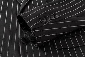 Abrigo formal para hombre con cierre de botón y textura suave para negocios sofisticados abrigos de vestir para hombre - Product Image 6