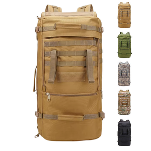 Sac à dos de chasse imperméable multifonctionnel durable de 60 L, housse de pluie, sac de randonnée de style sac de voyage tactique en Oxford pour hommes - Product Image 1