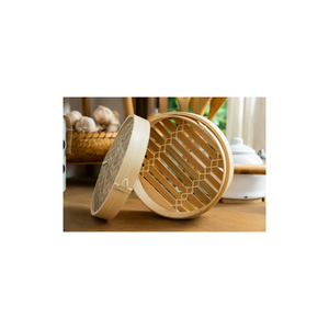 Cesta de Vapor de Bambú, Vaporera de Bambú Hecha a Mano, Ecológica y Sostenible - Product Image 2