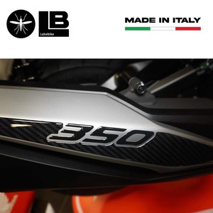 Adesivi 3D in Resina per Protezione Silenziatore Moto Compatibili con Honda Forza 350 2022-25 - Product Image 4