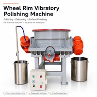 Machine de polissage par vibration pour jantes de voiture, cuve vibrante 120L pour usine de finition et d'ébavurage de moyeux de roues automobiles