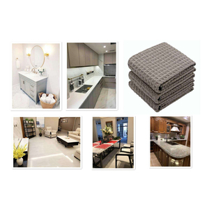 Prix usine 100% coton torchons de cuisine torchons torchon Style uni tricoté Techniques disponibles carré Pakistan fournisseur - Product Image 6