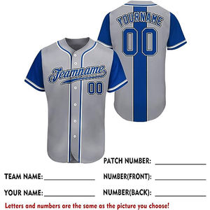 Maillot de baseball personnalisable avec broderie, séchage rapide, polyester, grande taille, ample, respirant, col en V, manches courtes - Product Image 5