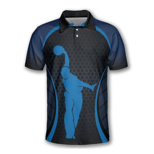 Camisas de Boliche para Hombre, Sólidas, de Secado Rápido, Sublimadas, Transpirables, de Lona, Personalizables, de Alta Calidad - Product Image 2