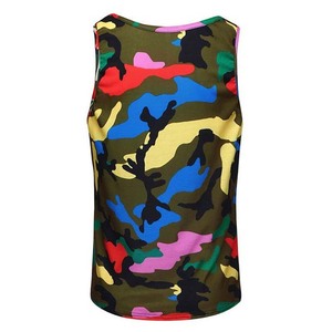 Vêtements de sport pour hommes, débardeurs sans manches grande taille, entraînement, impression par transfert thermique, coton tricoté extensible personnalisé, respirant, style urbain - Product Image 3