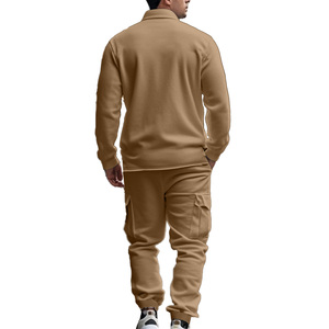 Venta al por mayor de los hombres de estilo de la calle de moda Chándal-Otoño Invierno Chaqueta y Pantalones Conjunto de dos piezas - Product Image 2
